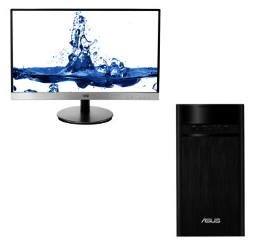 Asus K31AN Desktop PC & 23  LED Monitor Bundle